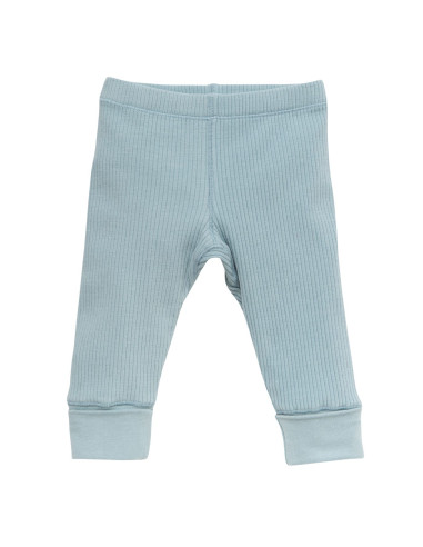 Leggings in cotone bio a costine -...